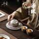 井瓷國潮敦煌鎏銀鳳鳴西施壺茶具整套裝高端茶壺茶杯商務(wù)送領(lǐng)導(dǎo)伴手禮 鎏銀鳳鳴西施壺+2個(gè)鈴鐺杯