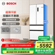 博世（BOSCH）冰箱【59.9cm超薄平嵌】家用501L法式四開門多門變頻電冰箱 雙循環(huán)大容量 清風凈味 支持國家補貼 白色KME50A20TI