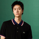 LACOSTE【王一博同款】法國鱷魚男士撞色領(lǐng)口袖口設(shè)計彈力Polo衫|PH6351 031/黑色 L 5/180