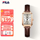 斐樂(lè )（FILA）手表女女士腕表時(shí)尚小方表四六級考試 FLL38-6512-101