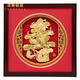 菲斯鉑亞黃金松鶴壽桃擺件祝壽賀壽字金箔畫爺爺奶奶80大壽辰禮品生日賀禮 福壽康寧壽字