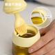zuutii加拿大油刷瓶調料罐醬料密封罐刷蓋一體瓶廚房家用套裝玻璃調料盒 油刷瓶-芝士黃