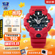 卡西歐（CASIO）黑金手表gshock黑白賽車冰韌運(yùn)動(dòng)時(shí)尚學(xué)生防水送男友七夕禮物腕表 GA-700-4A紅武士+3D立體大表盤