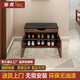 駿虎牌進(jìn)門(mén)鞋柜家用門(mén)口鞋柜可坐換鞋凳坐凳一體免安裝鞋柜收納鞋架入戶(hù) 2層60胡桃色