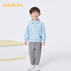巴拉巴拉男童套裝兒童秋裝寶寶童裝女童衛衣長(cháng)褲兩件套2025新款潮 藍色調00388 110 cm