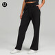 lululemon丨Loungeful 女士休閑直筒長褲 LW5EK3S 黑色 S /6