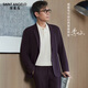 報(bào)喜鳥(niǎo)【可運(yùn)動(dòng)西服】秋季新款李乃文明星同款商務(wù)休閑西服通勤外套單西 深棕色 48 A(175/96)