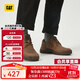 CAT卡特休閑皮鞋工裝鞋男鞋25秋新品防滑耐磨通勤鞋P726061O3AMC36 棕色 41