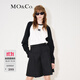 MO&Co.MC刺繡棉質(zhì)寬松T恤美式復古打底衫情侶裝t恤純棉T恤摩安珂 本白色-第2批 L 170
