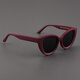 MOSCOT LEMTOSH太陽(yáng)鏡男款 復古磨砂酒紅色框貓眼墨鏡 歐美粗厚寬邊大臉墨鏡女士 磨砂紅色框+偏光灰色鏡片