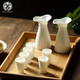 蘇氏陶瓷（SUSHI CERAMICS）酒具套裝羊脂玉瓷分酒器白酒杯2壺6杯華楚玉瓷白瓷款教師節禮物