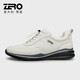 零度尚品Zero2025年夏季新款男鞋運(yùn)動休閑鞋男新款舒適厚底增高透氣老爹鞋 白色 41