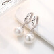 雅倫迪氣質(zhì)珍珠耳飾純銀耳扣耳釘珍珠耳環(huán)女2025新款爆款高級感媽媽耳墜