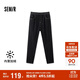 森馬牛仔褲男加絨保暖長(cháng)褲冬復古肌理感寬松錐形109724124107