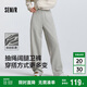 森馬（Semir）[商場(chǎng)同款]休閑褲女闊腿褲2025春季抽繩衛(wèi)褲ins潮流101125127009A