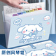 雪束試卷收納袋可愛(ài)橫版風(fēng)琴包文件夾a4多層學(xué)生專(zhuān)用檔案夾初中文件袋 橫版風(fēng)琴夾12格(云朵狗)送分類(lèi)索引貼