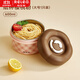 物生物（RELEA）保溫飯盒上班族可微波爐加熱便當盒316L不銹鋼學(xué)生便攜多層餐盒 600ml單只裝
