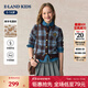 E·LAND KIDS童裝2025年秋季新品女童針織衫復古學(xué)院風(fēng)長(cháng)袖上衣 Blue藍色/50 165