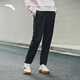 安踏束腳褲女子加絨百搭運動(dòng)長(cháng)褲冬季新款保暖長(cháng)褲收口休閑衛褲女