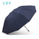天堂傘商務(wù)晴雨兩用傘反向折疊便攜安全抗風(fēng)反光條雨傘男女士 深邃藍