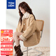 唐獅（TonLion）2024女翻領(lǐng)外套 奶茶色 L 
