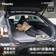 Havnby安溫白適用極氪001汽車載露營旅行后排睡覺非充氣折疊記憶棉床墊 極氪001折疊款床墊【深色床罩】 配深色床罩