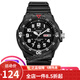 卡西歐(CASIO)學生運動手表男 簡約防水兒童表日期星期樹脂皮帶手表 黑盤黑色橡膠帶MRW-200H-1B