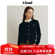 ELAND衣戀針織衫女老錢(qián)風(fēng)棉花糖紅色毛衣開(kāi)衫 黑色(19)Black S 160
