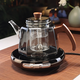 全度耐熱玻璃側把茶壺大容量燒水壺煮茶壺家用電陶爐茶壺茶具茶器煮水 八寶壺（灰）+茗鳳祥電陶爐X1