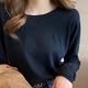 妙奕嘉打底衫女2025新款修身打底內(nèi)搭低領(lǐng)中領(lǐng)冬季磨毛貼身打底衫百搭 卷邊針織長(zhǎng)袖打底衫【黑色】 均碼