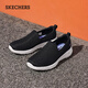 斯凱奇（Skechers）女鞋夏季輕便透氣健步鞋懶人一腳蹬休閑運動(dòng)鞋淺口平底鞋124637