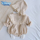 迪士尼（Disney）嬰兒蕾絲包屁衣春夏2025新款洋氣周歲禮服寶寶長(cháng)袖爬服新生兒衣服 圖色 73cm 衣標73