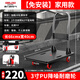 德力西電氣（DELIXI ELECTRIC）手推車拉貨小推車手拉車折疊平板車倉庫搬運車輕便推車快遞拉車 免安裝【3寸PU降噪輪】載重220斤
