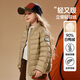 ASK JUNIOR90絨男女同款羽絨服秋冬加厚保暖百搭羽絨內(nèi)膽運動風(fēng) 卡其色 170 