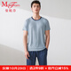 MW1夏季男生家居服透氣網(wǎng)眼莫代爾睡衣家居可外穿休閑套裝 080 藍色 L (100) 175/90B