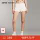 MISS SIXTY短褲女法式高級中腰百搭顯瘦花式呢設(shè)計(jì)感 米白 S