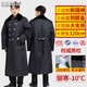 龍偉聯(lián)合 軍棉大衣男冬季加厚長(zhǎng)款過(guò)膝軍綠色勞保東北大棉襖防寒保暖保安防風(fēng)防水軍大棉衣定制 黑色-一體熱熔棉 160-190cm過(guò)膝蓋
