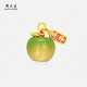 周大生黃金蘋(píng)果轉運珠男女足金痛金溫變琺瑯吊墜生日禮物送男友 1.4g