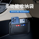 齊選車(chē)載收納網(wǎng)兜票據卡片手機置物多功能側邊儲物掛袋汽車(chē)內用品大全 黑色_多功能收納袋