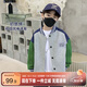 左西男童棒球服外套秋裝2025新款兒童春秋款?yuàn)A克韓版上衣潮 灰色 130