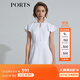 PORTS寶姿 商場(chǎng)同款新品女裝甜美荷葉系帶連衣裙三醋纖SL8D049KWB008 白色 M 6