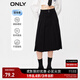 ONLY時(shí)尚百搭高腰牛仔百褶中長(cháng)款半身裙女|123337008 J19 黑牛仔 XS 155/60AR