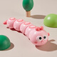 發(fā)條毛毛蟲小玩具嬰幼兒學(xué)爬會動會跑上鏈條動物 【粉色】可愛毛毛蟲