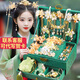 辛咚女孩生日禮物兒童玩具3-6歲女童7-10小女生古風(fēng)發(fā)飾首飾盒12頭飾 臻享版【綠簪南春】27件套 禮盒樣式清單看第2張主圖