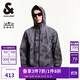 杰克·瓊斯（JACK&JONES） 舒適簡(jiǎn)約高級百搭反光logo扎染基礎連帽長(cháng)袖防曬服夾克2251SP006