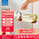 樂(lè)扣樂(lè)扣（LOCK&LOCK）涼水壺耐熱玻璃水壺泡茶檸檬水果水杯子家用大容量玻璃茶水杯1.6L