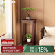小匠材實(shí)木中式花臺陽(yáng)臺架子中古風(fēng)置物架落地式裝飾擺件客廳多層花架子