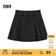 森馬（Semir）半身裙女腰帶西裝百褶裙顯瘦時(shí)尚2025新款春季女團風(fēng)遮胯短裙 黑色調00399 M