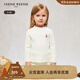 Teenie Weenie Kids小熊童裝秋冬季款女寶寶百搭花邊領(lǐng)毛衣針織衫 乳白色 90 cm