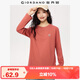 佐丹奴長(cháng)袖T恤女秋季純棉t恤衫花束刺繡寬松圓領(lǐng)上衣13325695